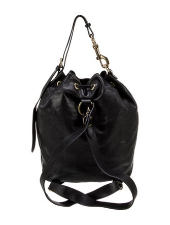 Il Bisonte Leather Bucket Bag