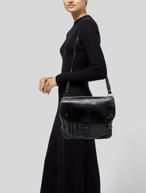 Il Bisonte Leather Messenger Bag