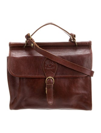 Il Bisonte Leather Messenger Bag