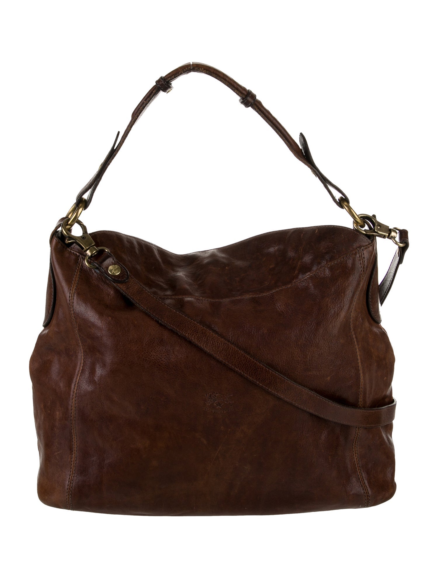 Il Bisonte Leather Top Handle Bag