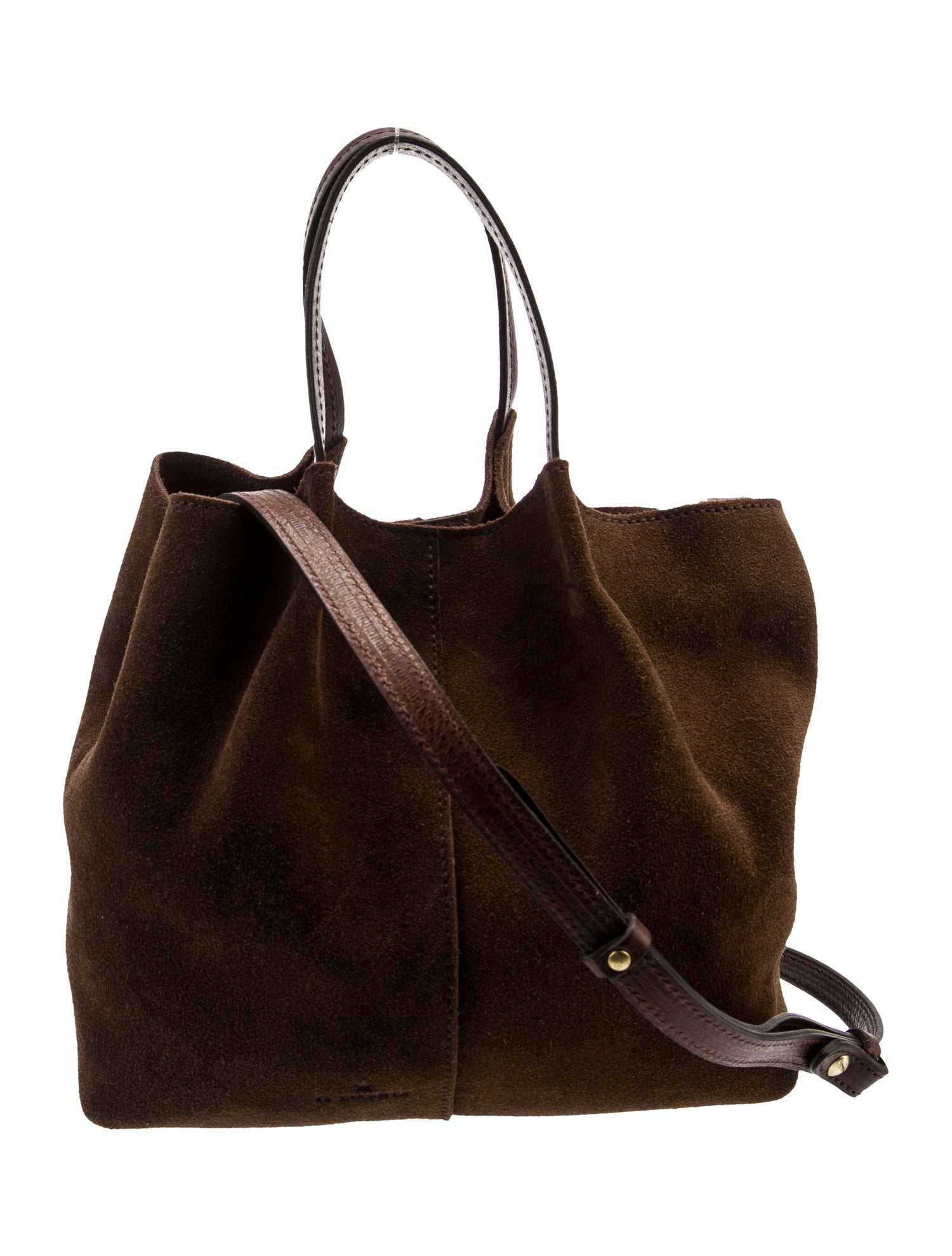 Il Bisonte Suede Bucket Bag