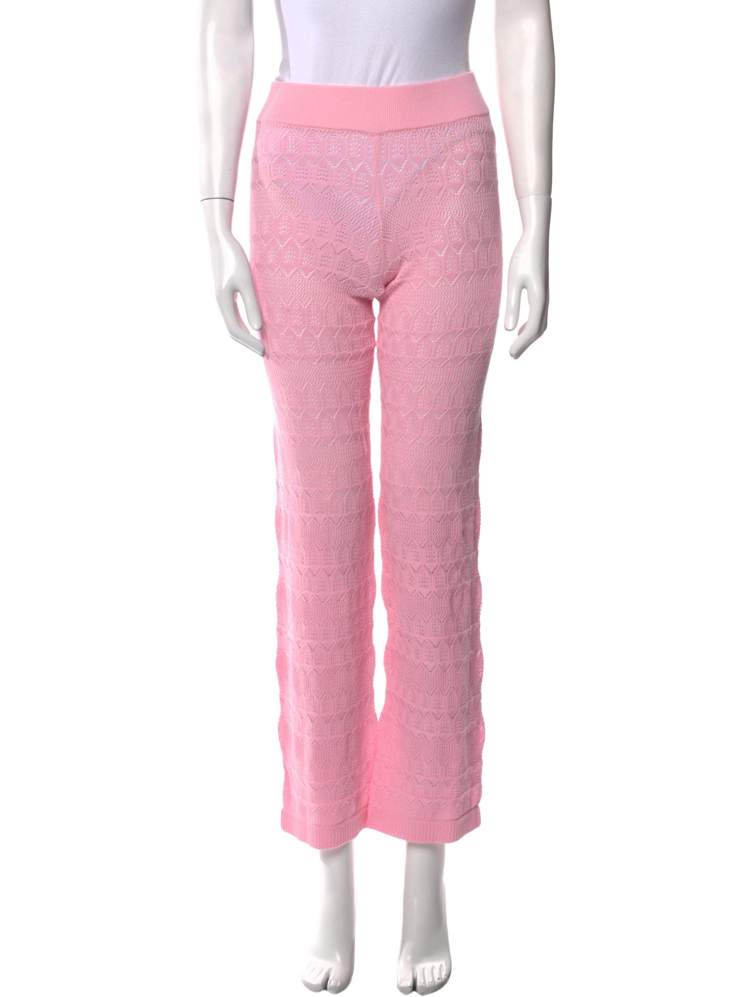 I Love Mr. Mittens Patterned Straight Leg Pants