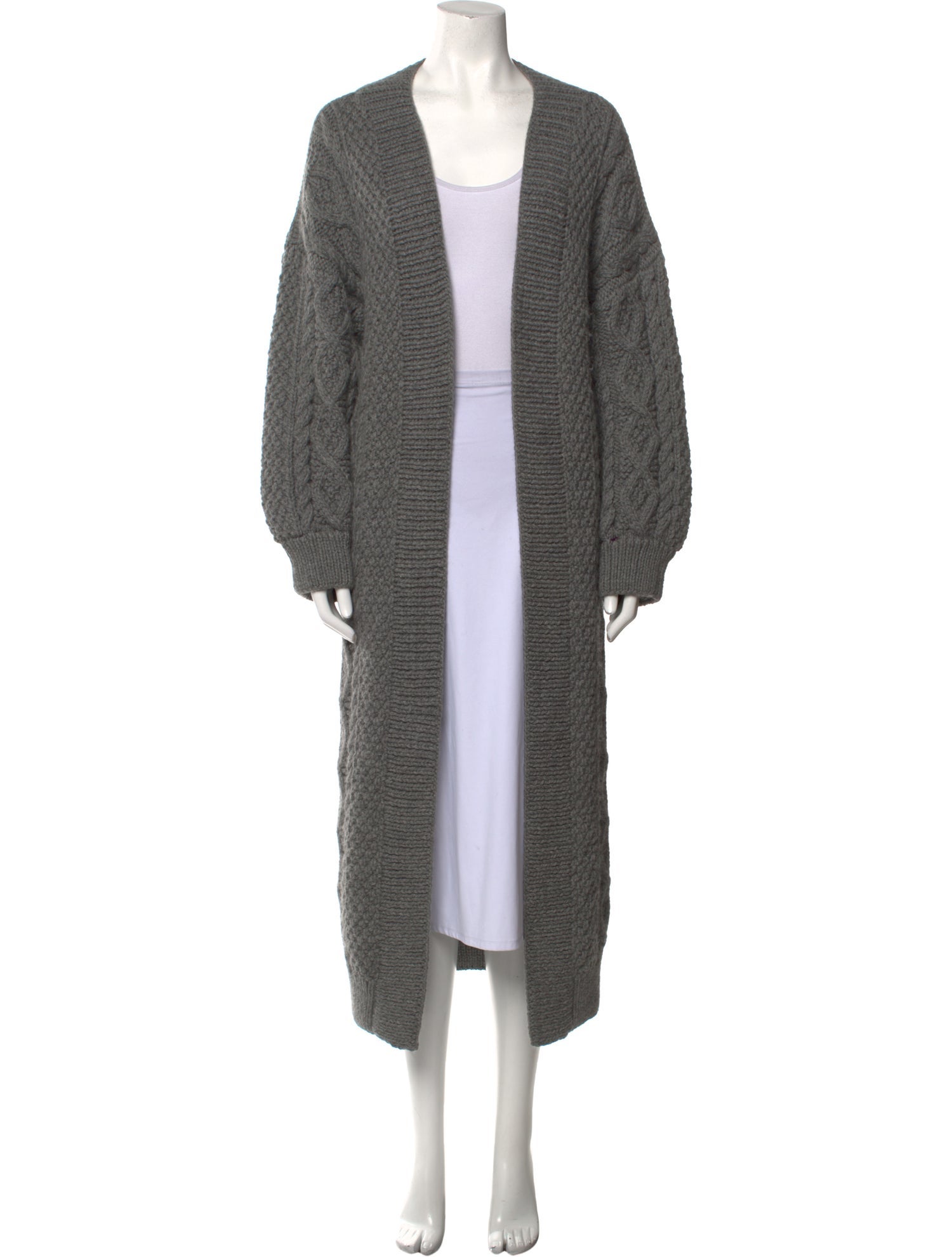 I Love Mr. Mittens Wool Open Front Sweater