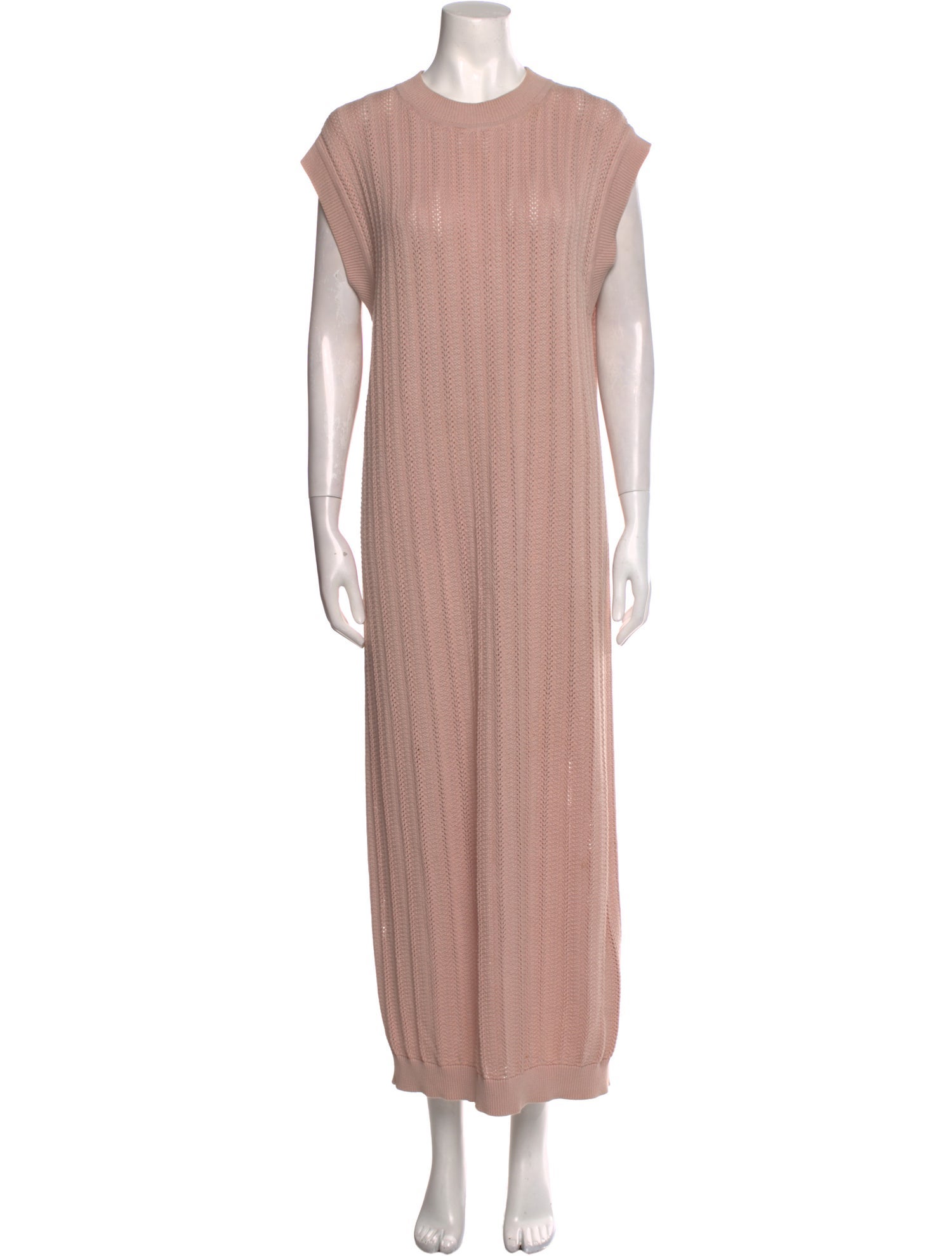 I Love Mr. Mittens Crew Neck Long Dress