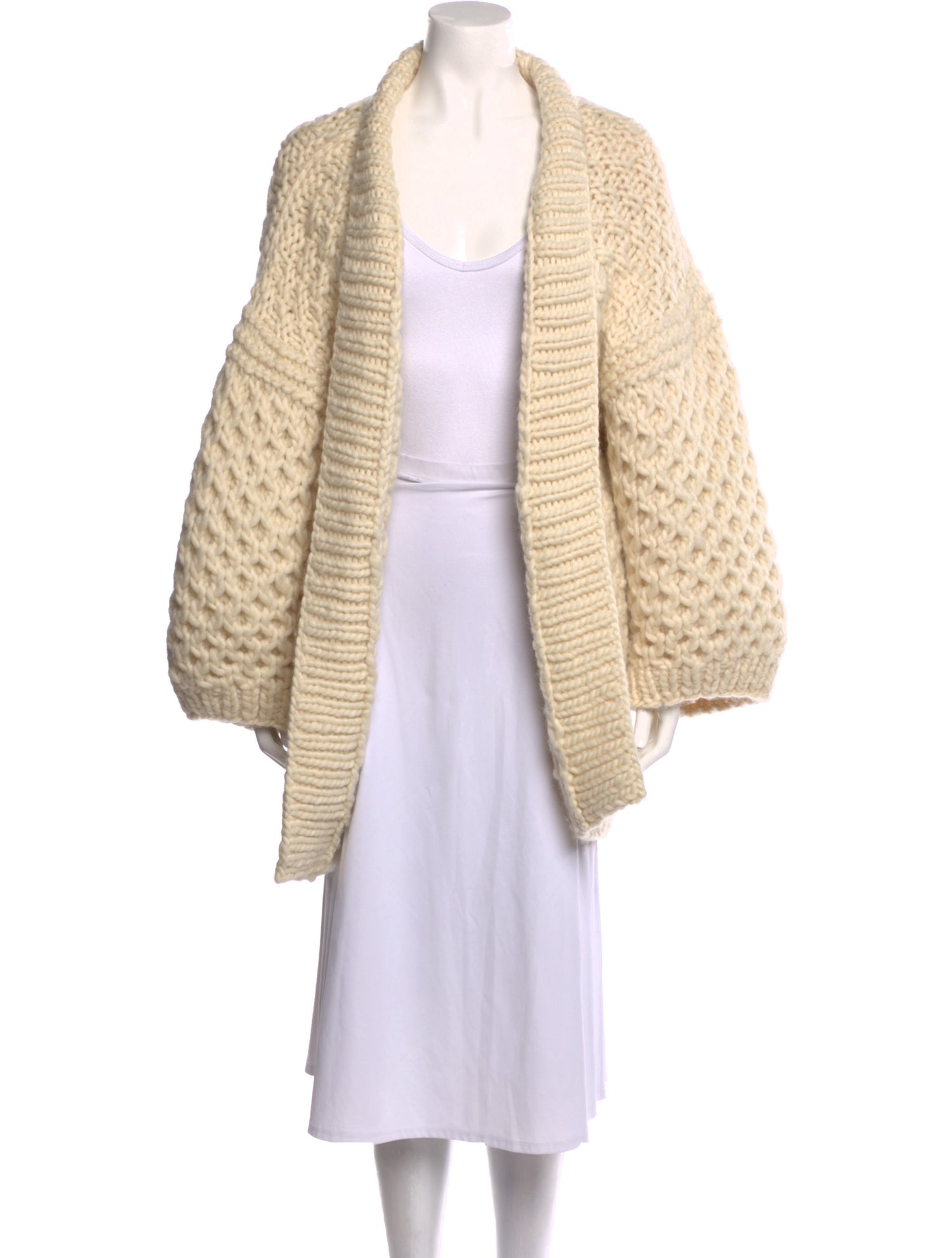 I Love Mr. Mittens Wool Open Front Sweater