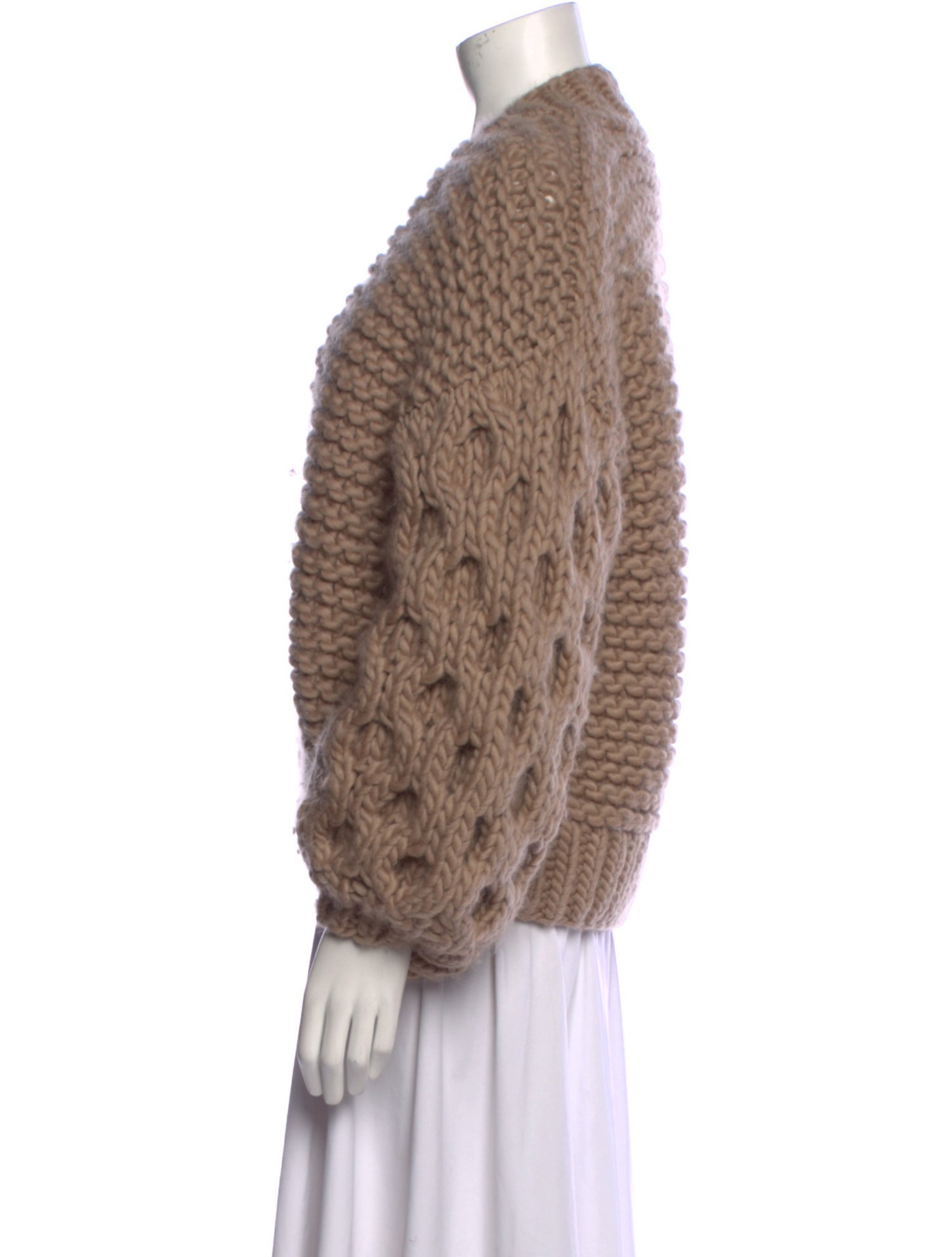 I Love Mr. Mittens Wool Open Front Sweater