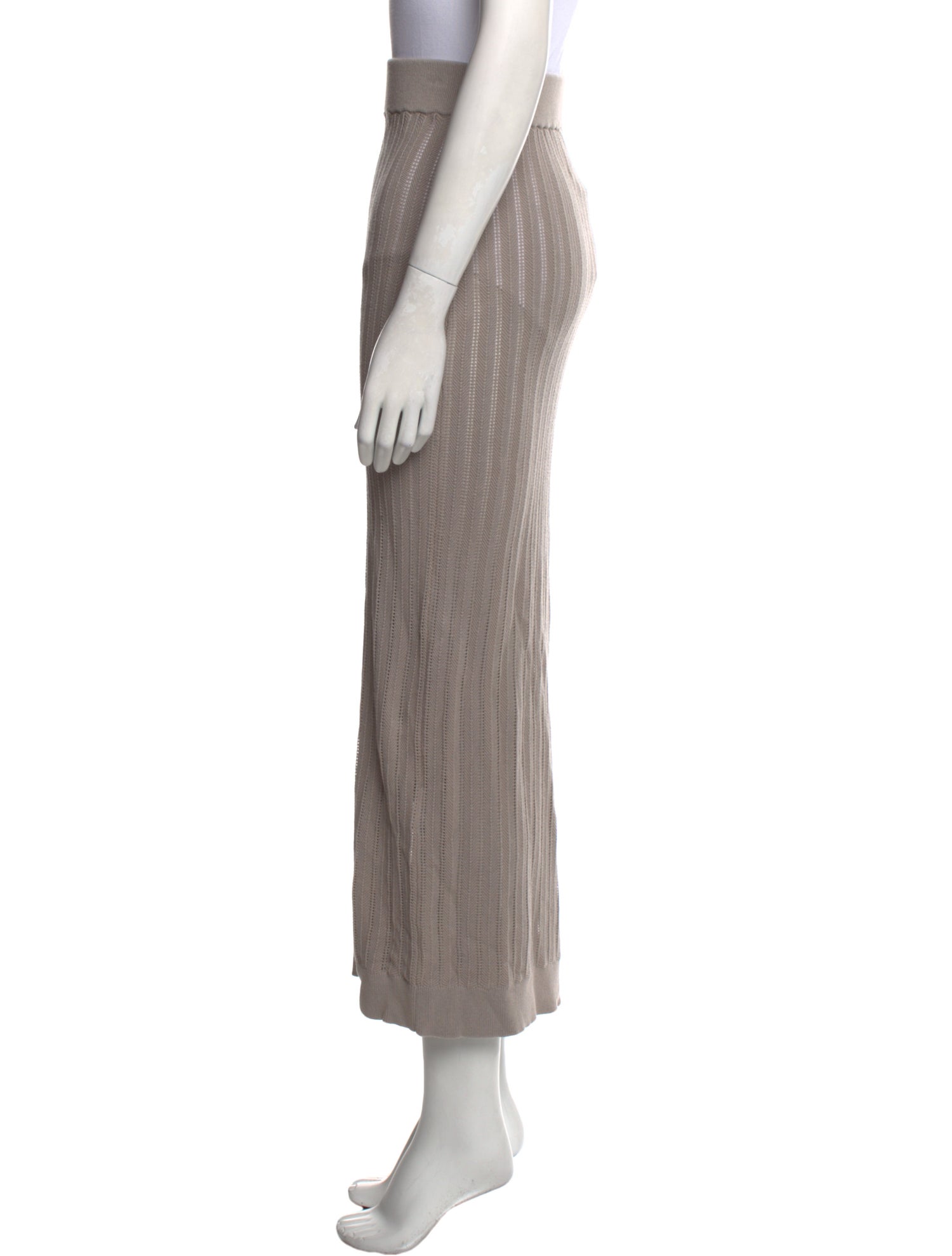 I Love Mr. Mittens Pleated Accents Midi Length Skirt