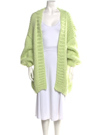 I Love Mr. Mittens Wool Open Front Sweater