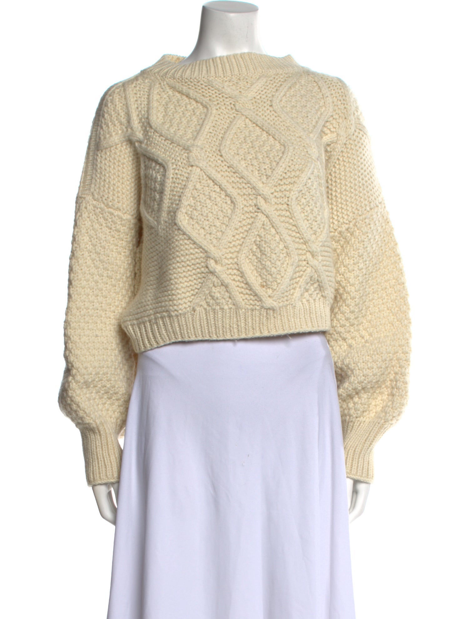 I Love Mr. Mittens Wool Bateau Neckline Sweater