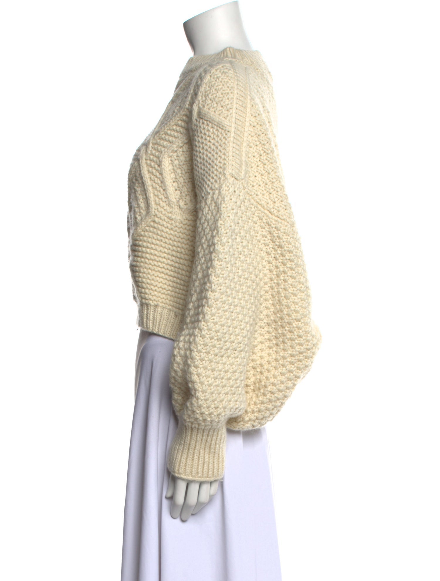 I Love Mr. Mittens Wool Bateau Neckline Sweater