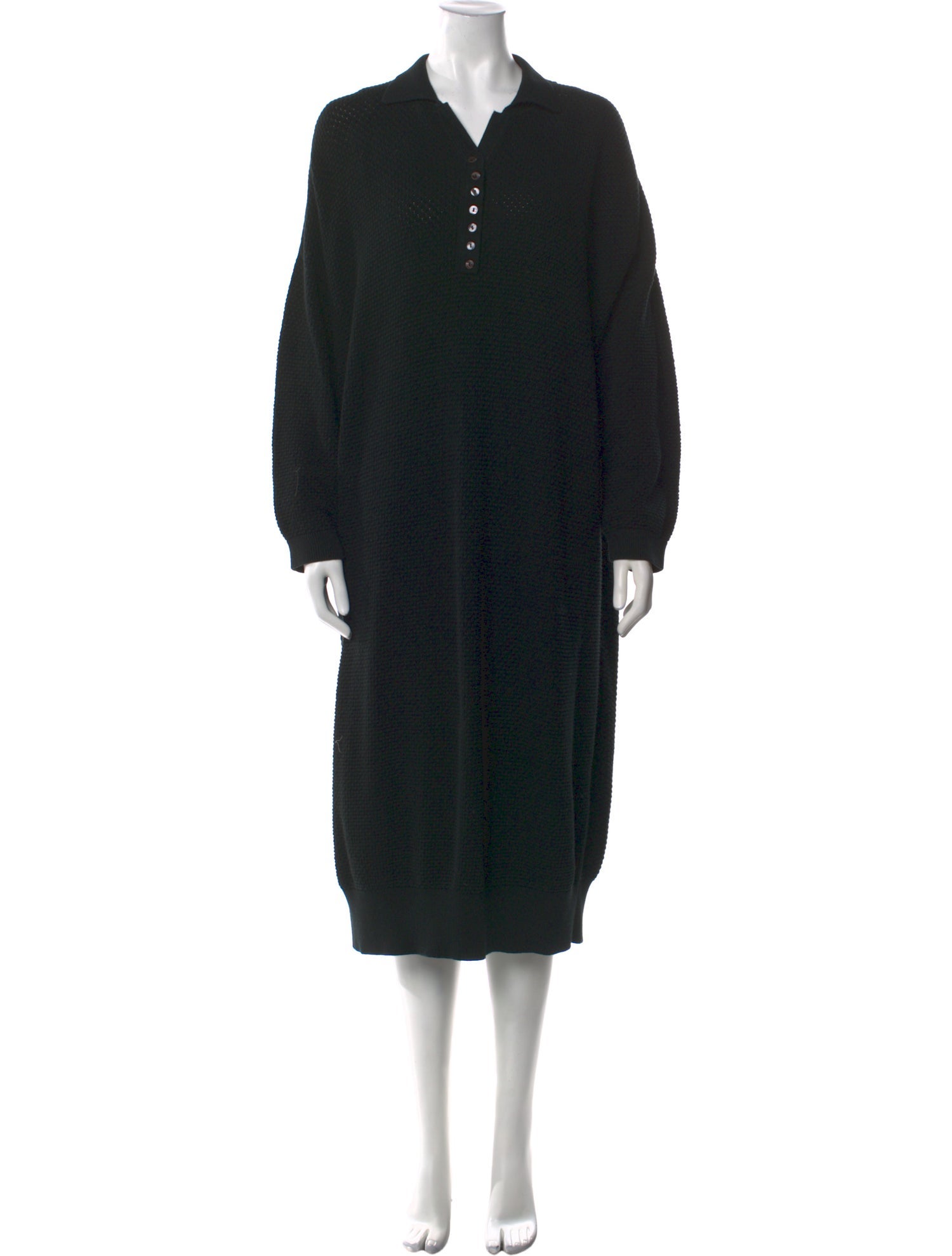 I Love Mr. Mittens V-Neck Midi Length Dress