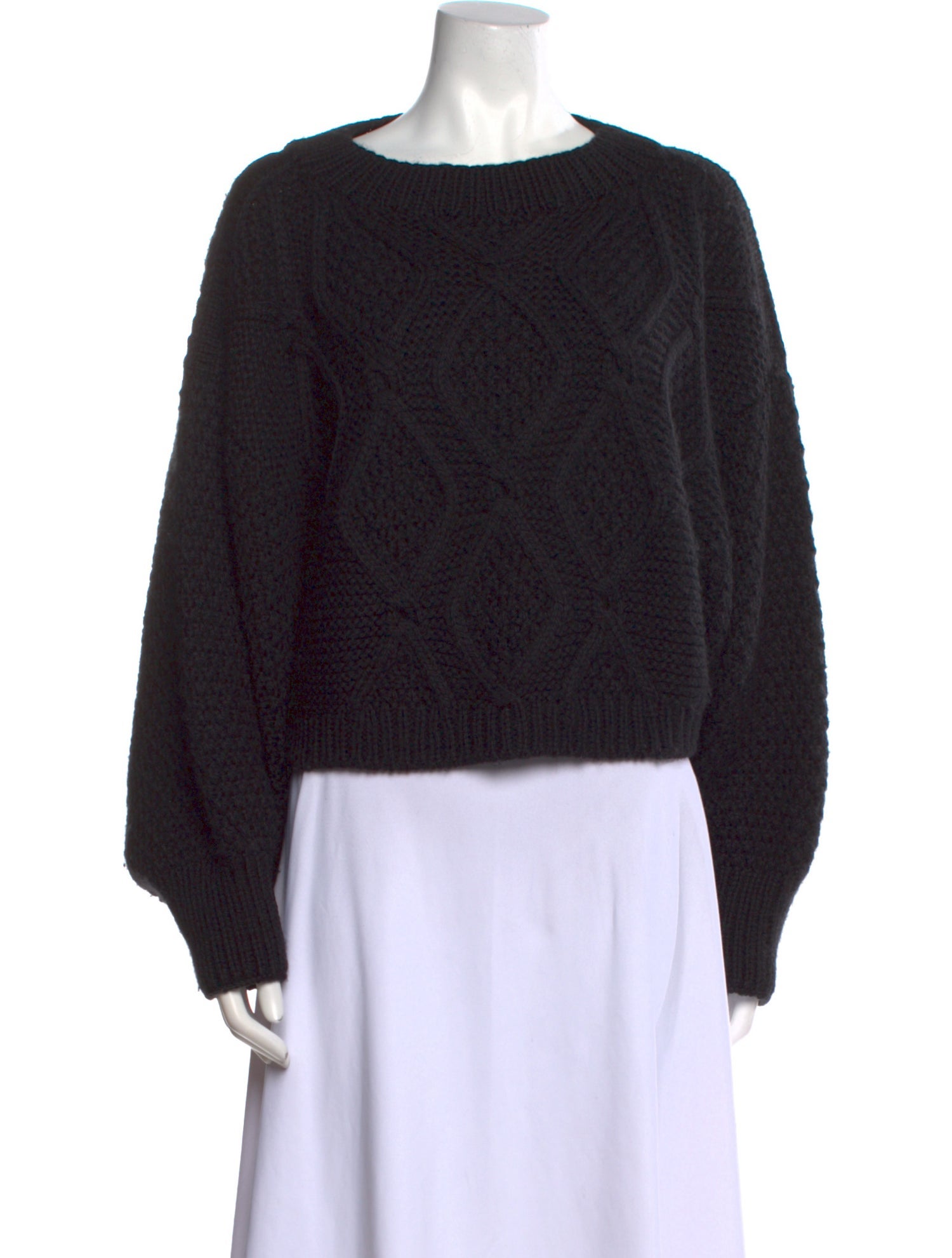 I Love Mr. Mittens Wool Bateau Neckline Sweater