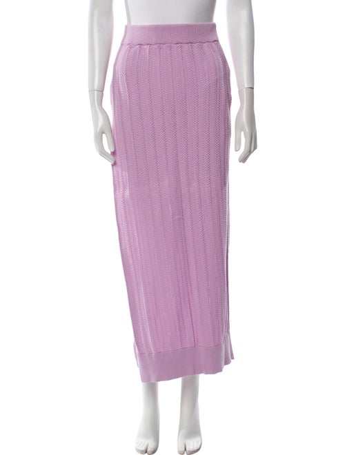 I Love Mr. Mittens Eyelet Trim Midi Length Skirt