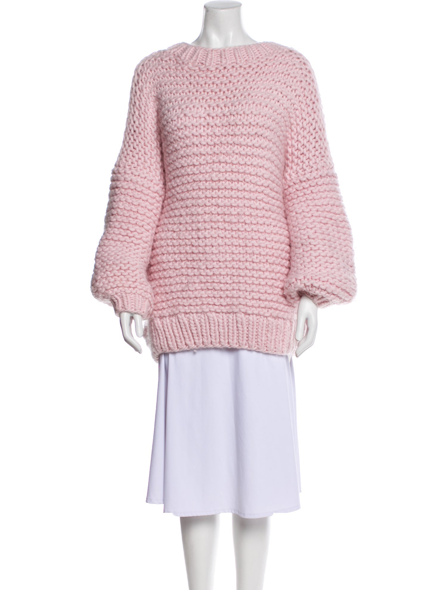 I Love Mr. Mittens Wool Bateau Neckline Sweater