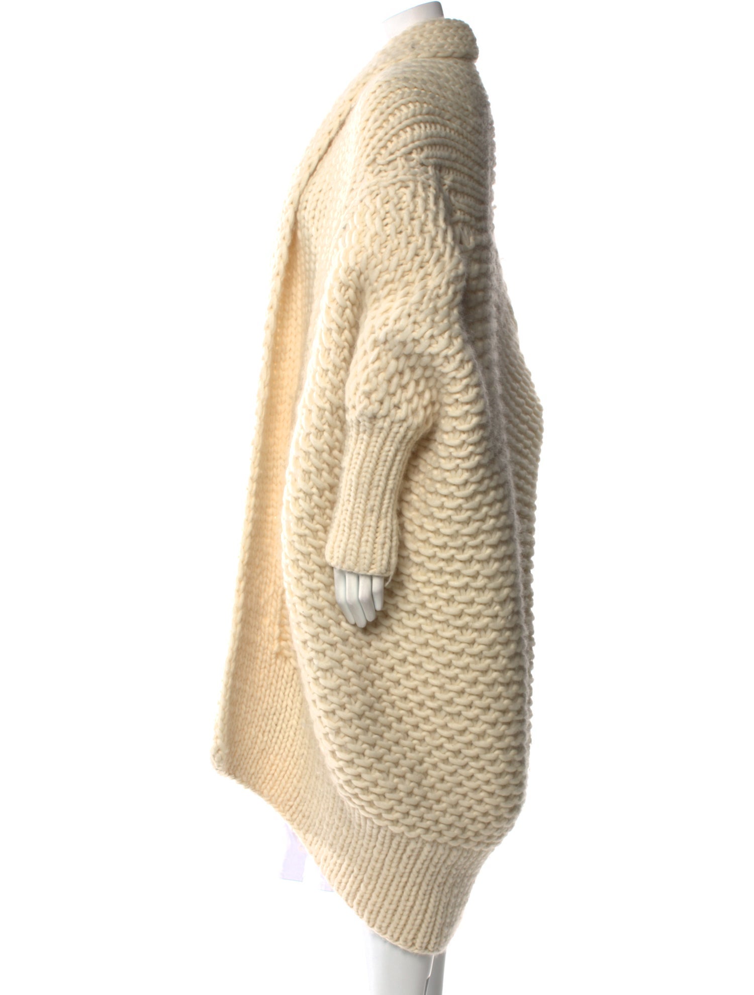 I Love Mr. Mittens Wool Open Front Sweater