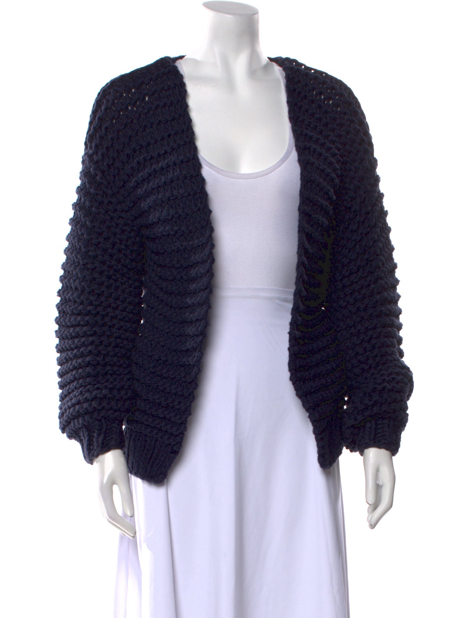 I Love Mr. Mittens Supima Cotton Open Front Sweater