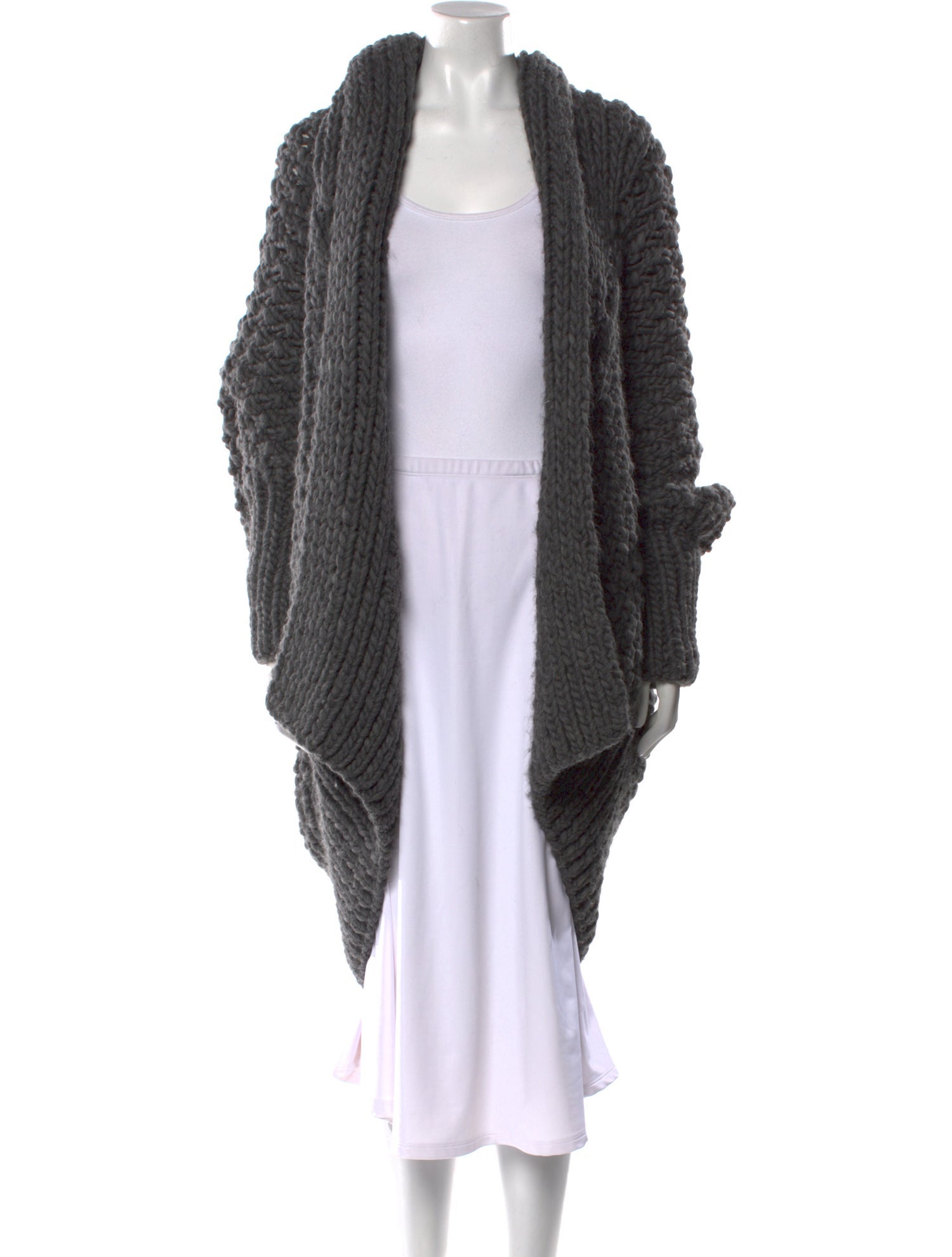 I Love Mr. Mittens Wool Open Front Sweater