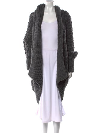 I Love Mr. Mittens Wool Open Front Sweater