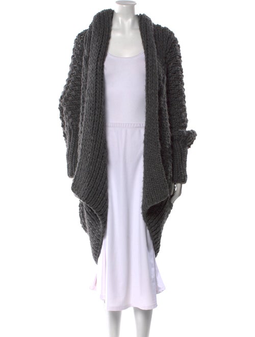 I Love Mr. Mittens Wool Open Front Sweater