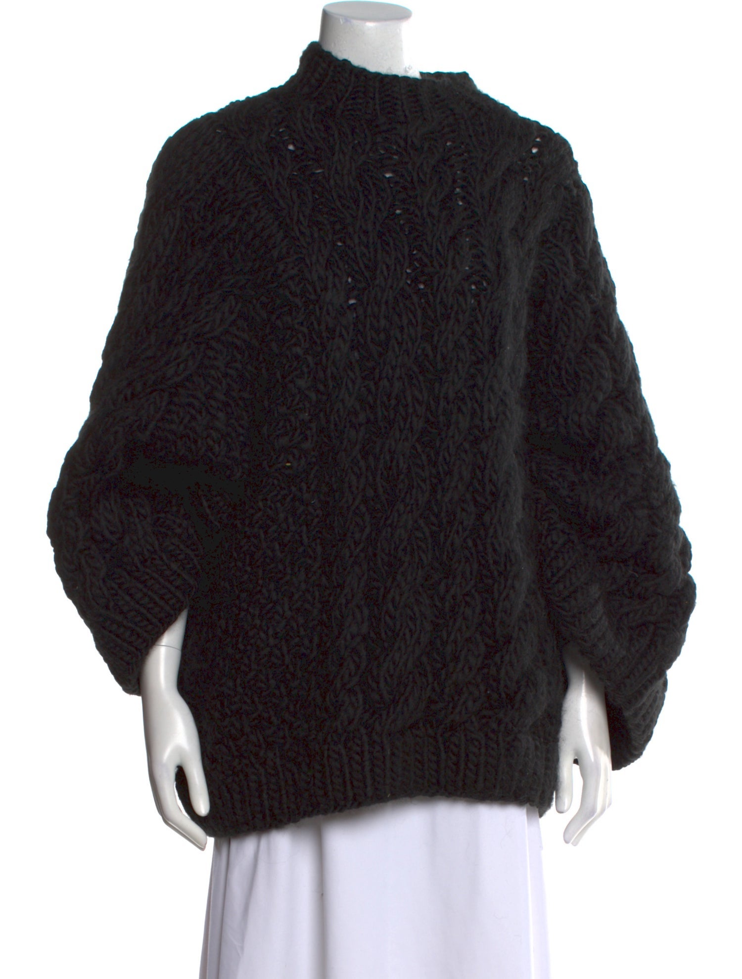 I Love Mr. Mittens Wool Mock Neck Sweater