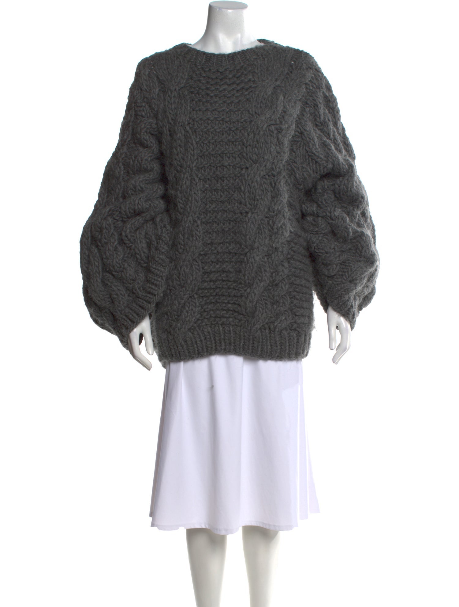 I Love Mr. Mittens Wool Crew Neck Sweater