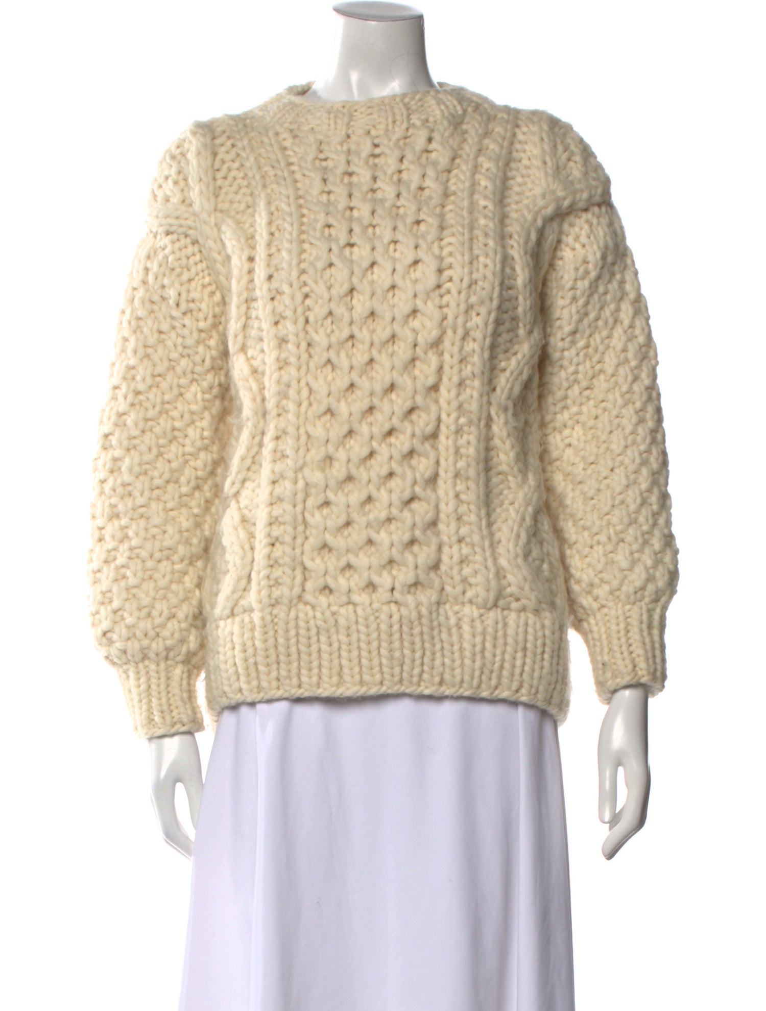 I Love Mr. Mittens Wool Crew Neck Sweater