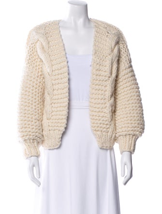 I Love Mr. Mittens Wool Open Front Sweater