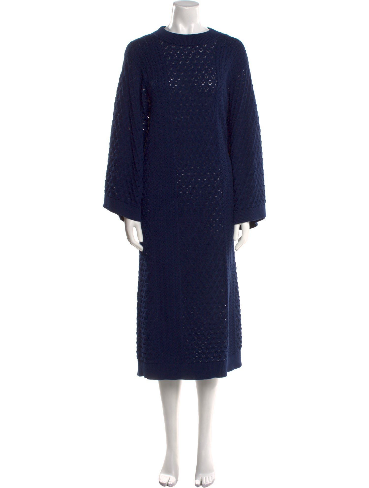 I Love Mr. Mittens Crew Neck Long Dress