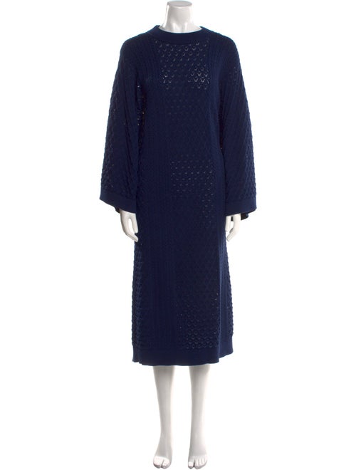 I Love Mr. Mittens Crew Neck Long Dress