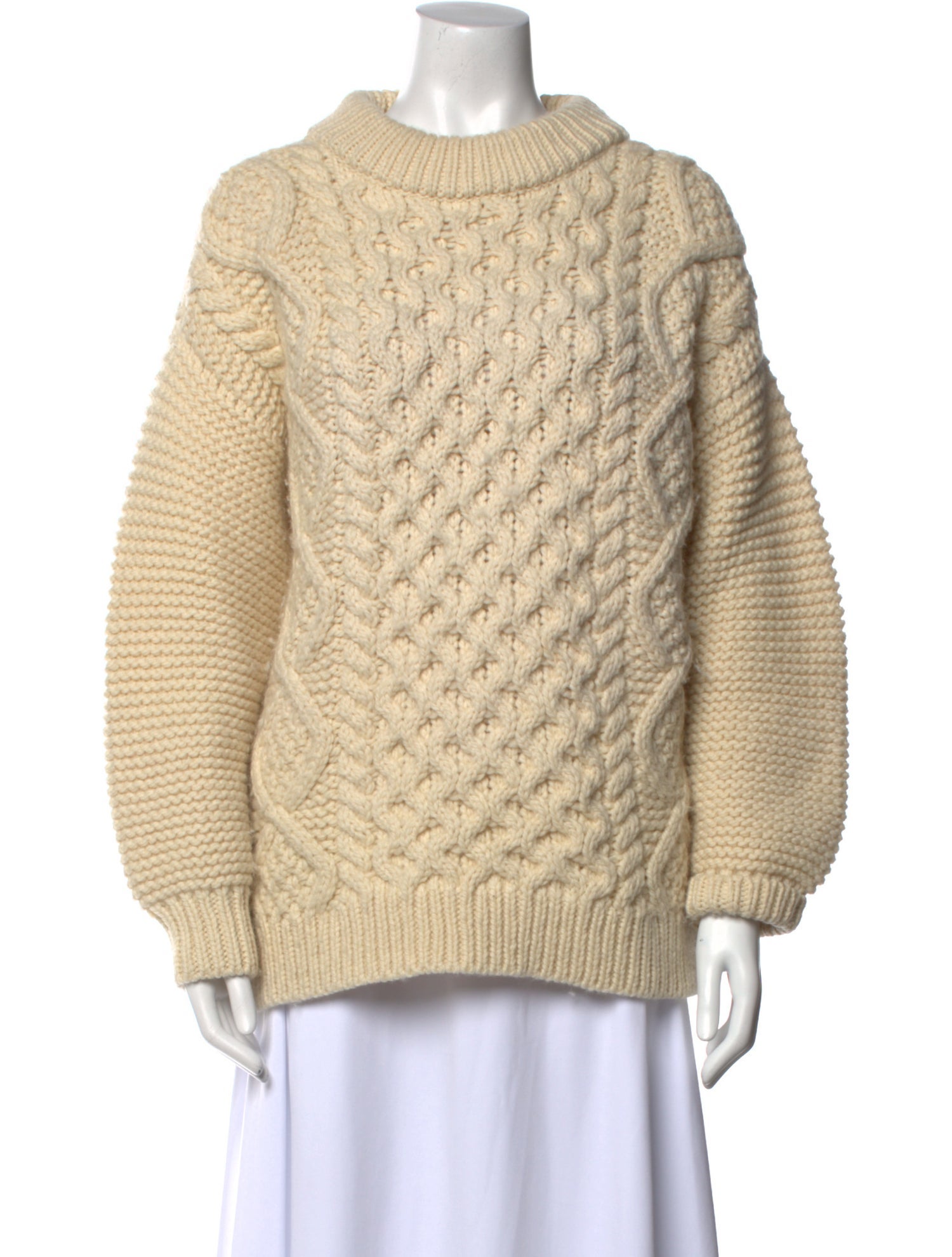 I Love Mr. Mittens Wool Crew Neck Sweater