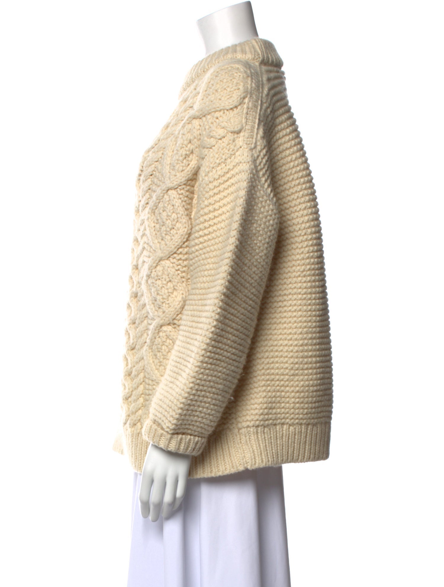 I Love Mr. Mittens Wool Crew Neck Sweater