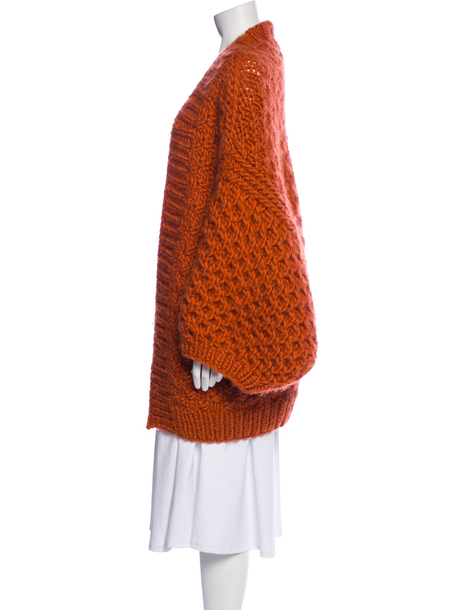 I Love Mr. Mittens Wool Open Front Sweater