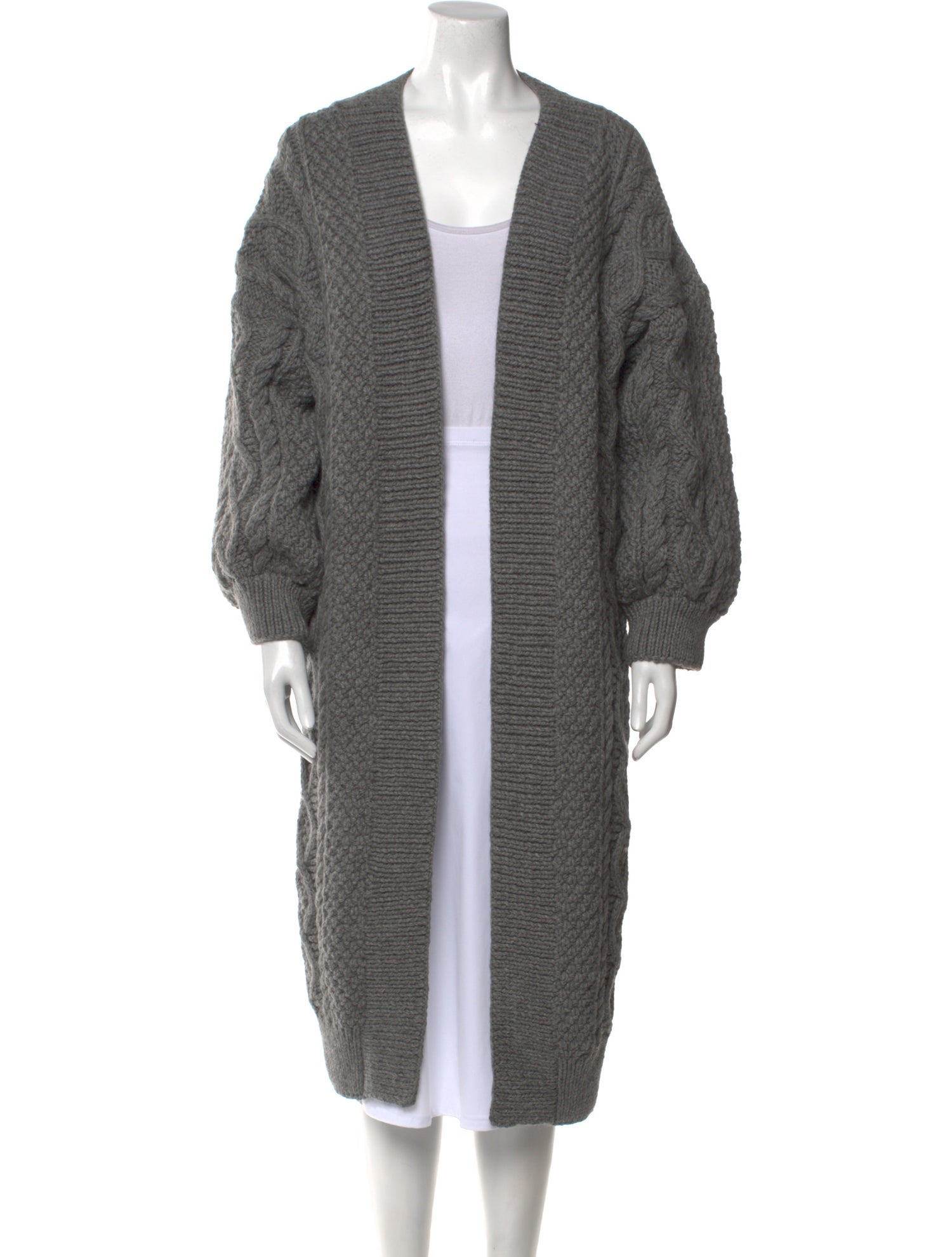 I Love Mr. Mittens Wool Open Front Sweater