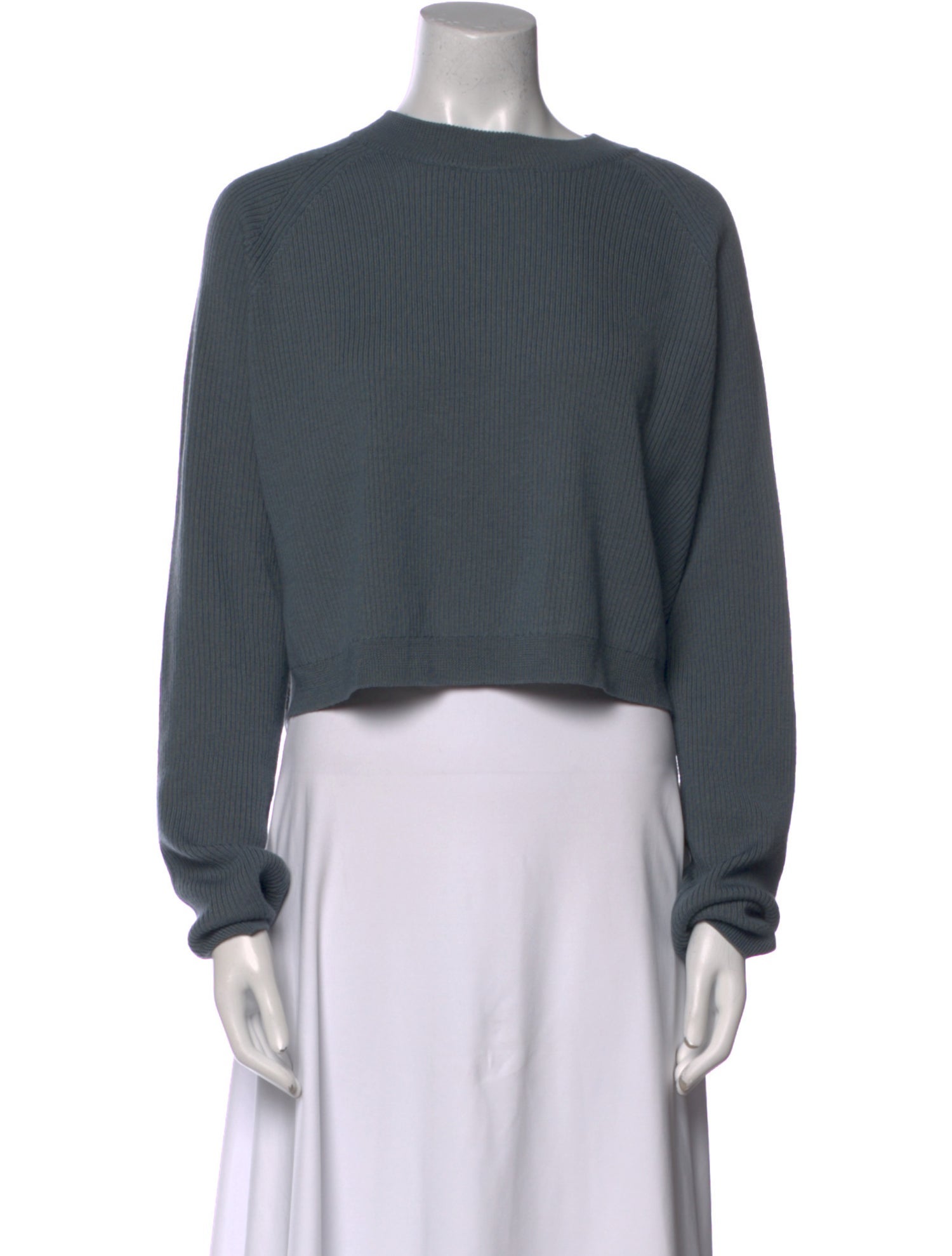 I Love Mr. Mittens Wool Scoop Neck Crop Top