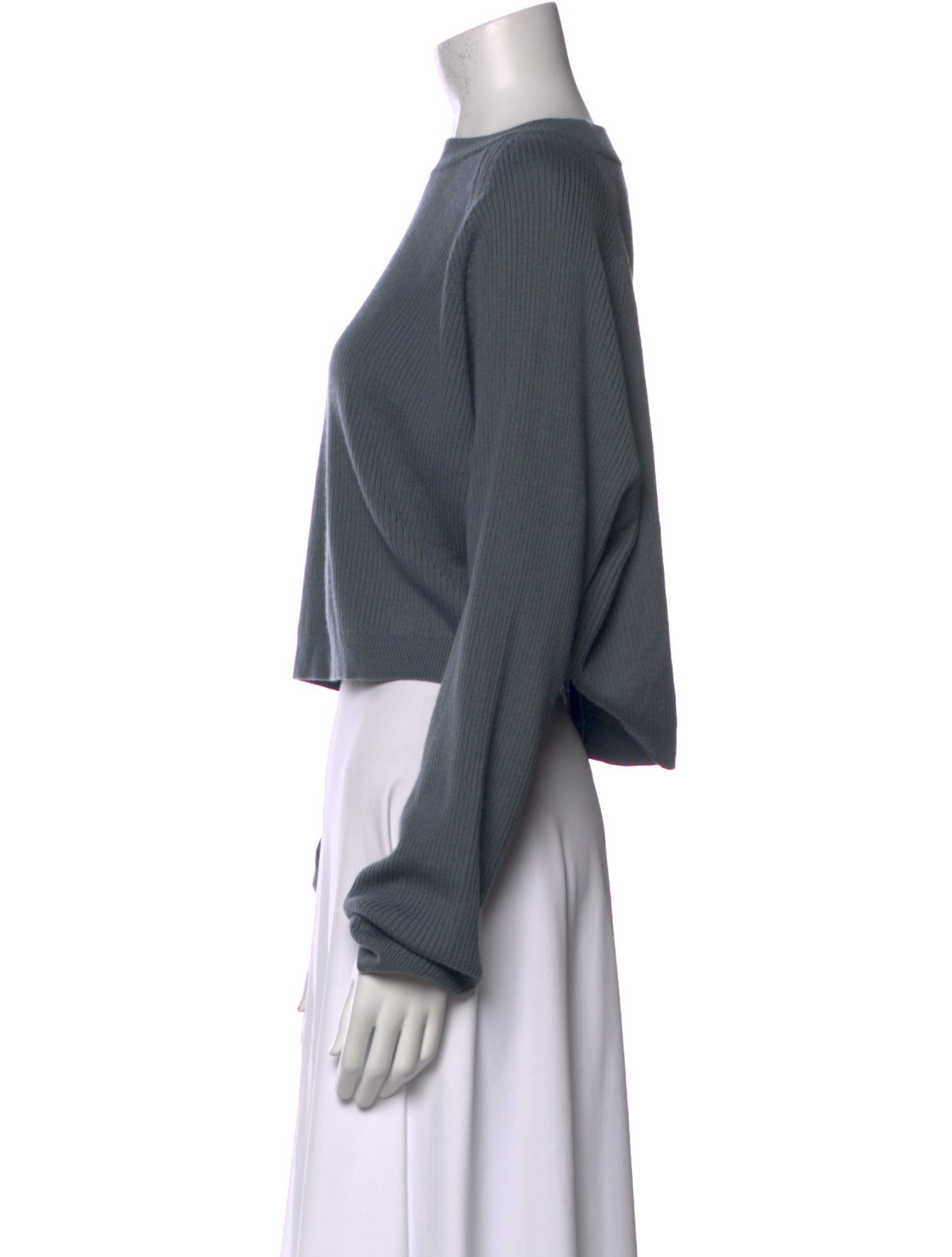 I Love Mr. Mittens Wool Scoop Neck Crop Top