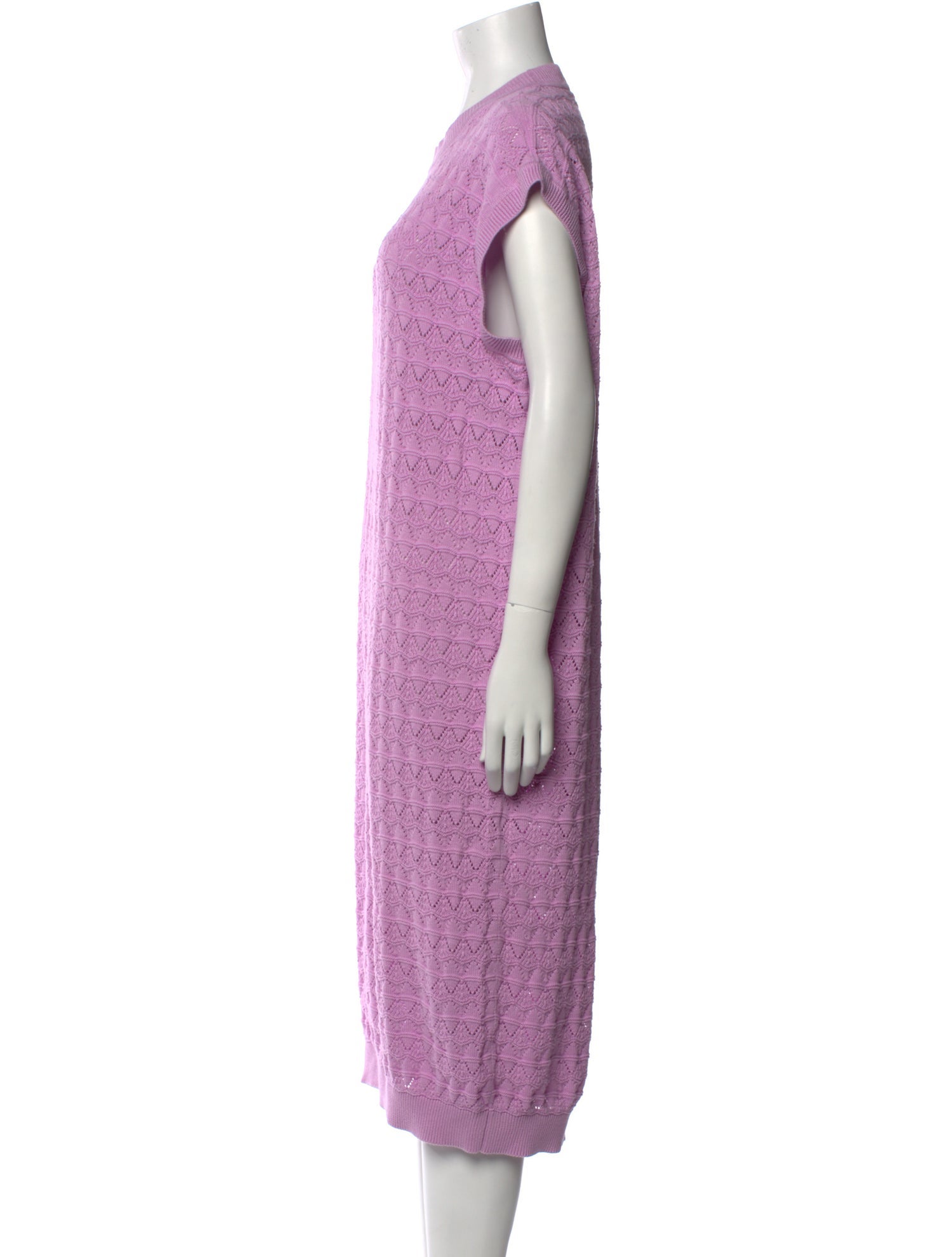 I Love Mr. Mittens Crew Neck Midi Length Dress