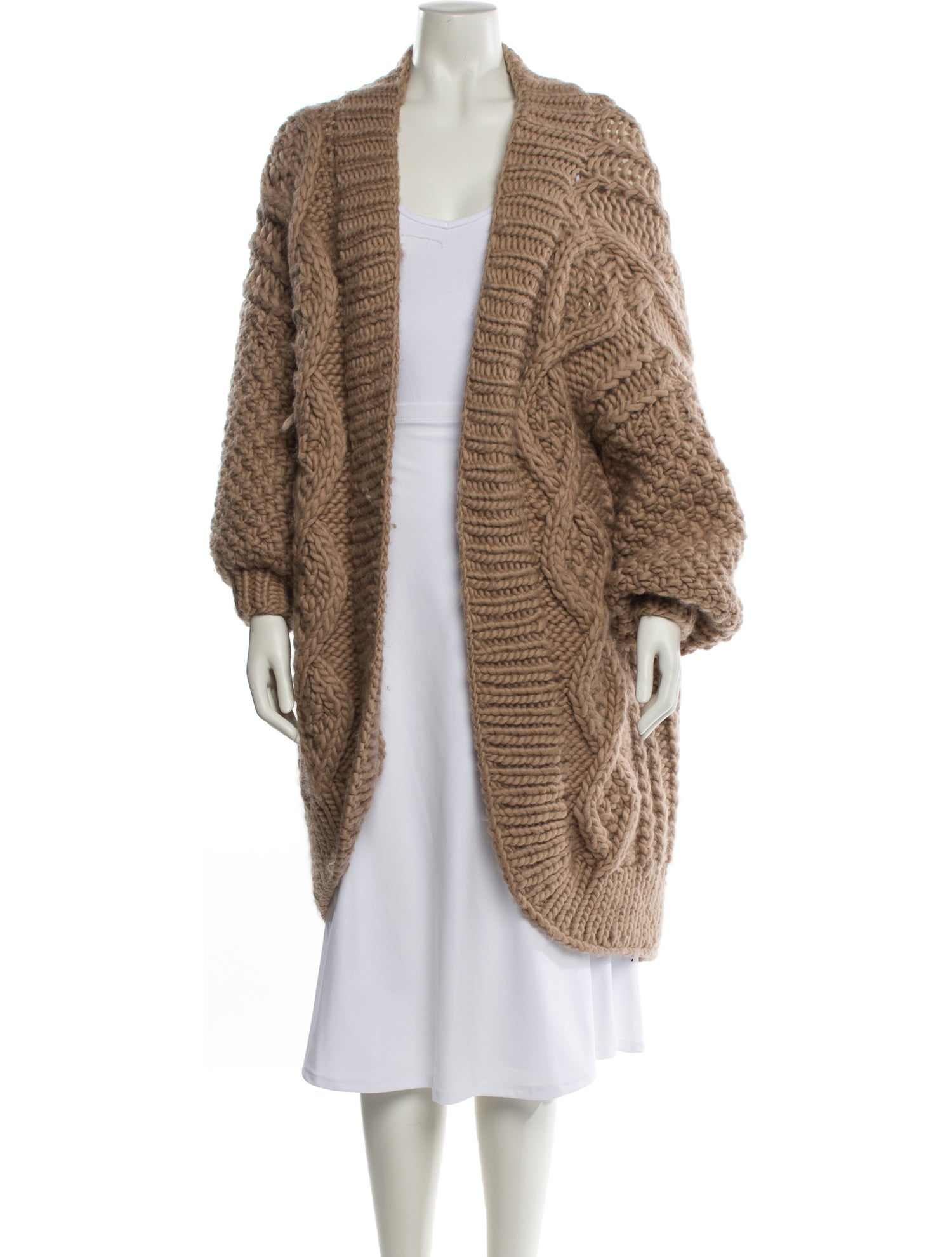 I Love Mr. Mittens Wool Open Front Sweater