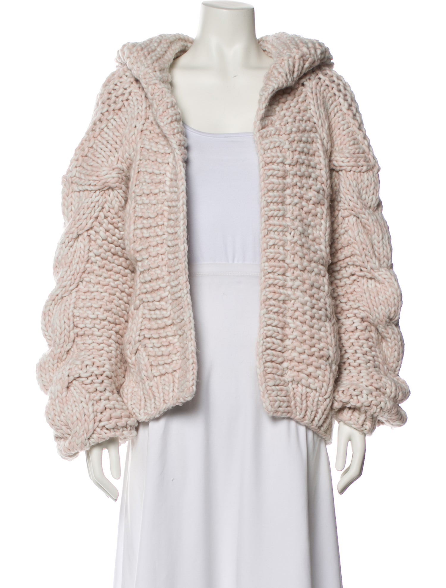 I Love Mr. Mittens Wool Open Front Sweater