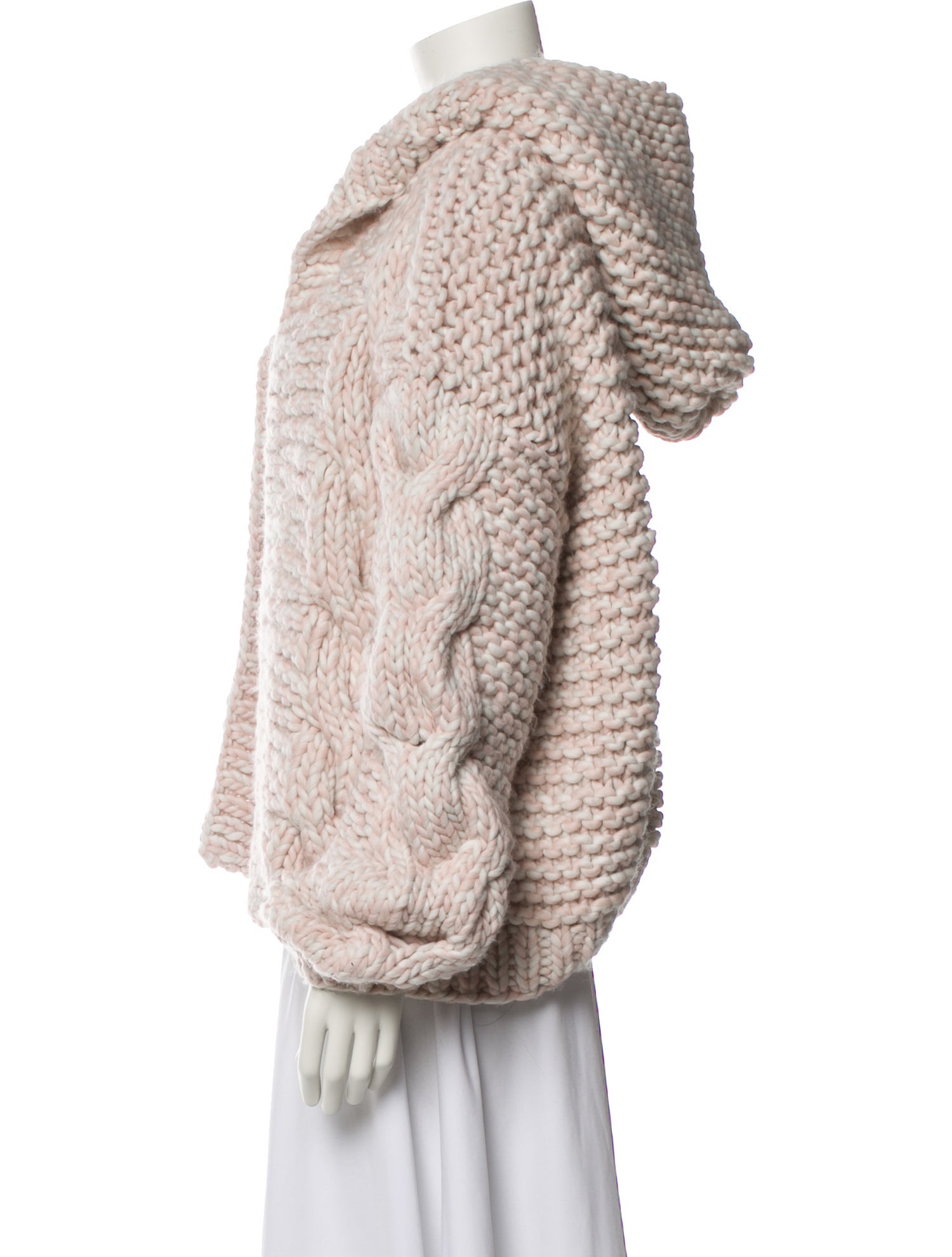 I Love Mr. Mittens Wool Open Front Sweater