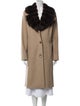 Ing. Loro Piana & C. Sable Fur Trimmed Cashmere Coat
