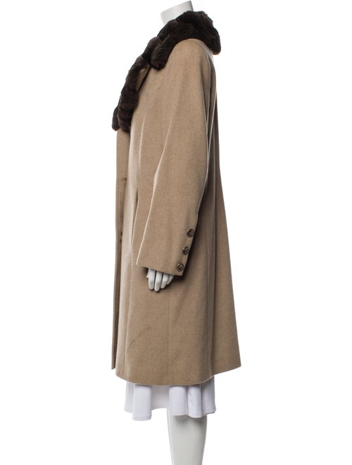 Ing. Loro Piana & C. Sable Fur Trimmed Cashmere Coat