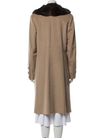 Ing. Loro Piana & C. Sable Fur Trimmed Cashmere Coat