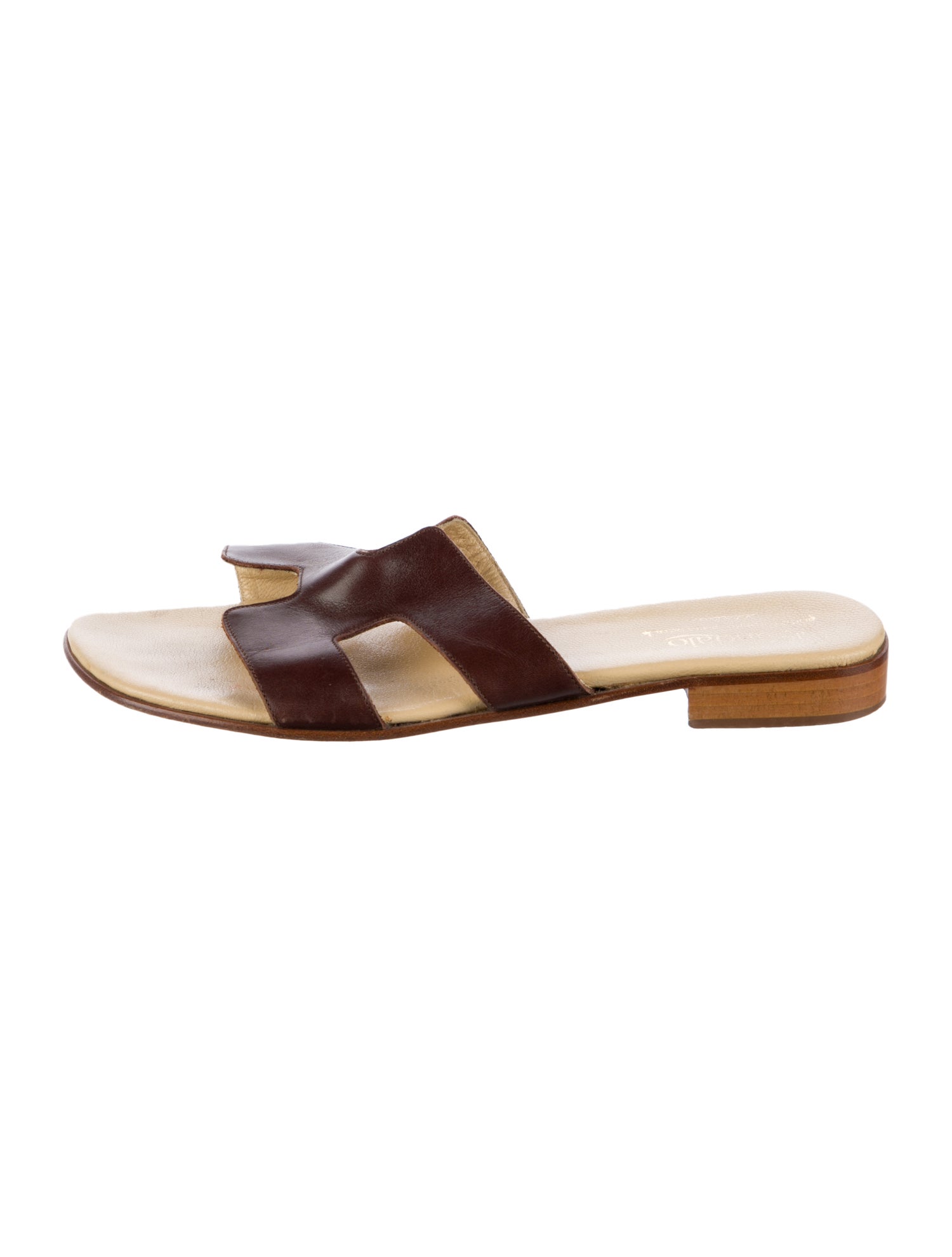 il Sandalo Leather Slides