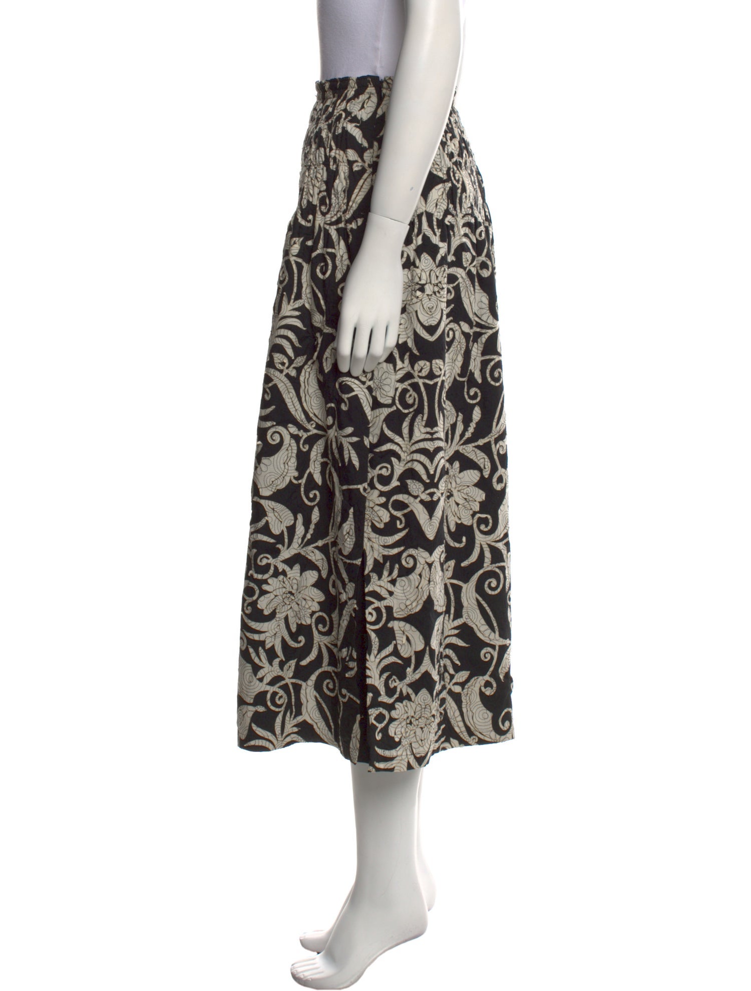 Issey Miyake Fete Printed Midi Length Skirt