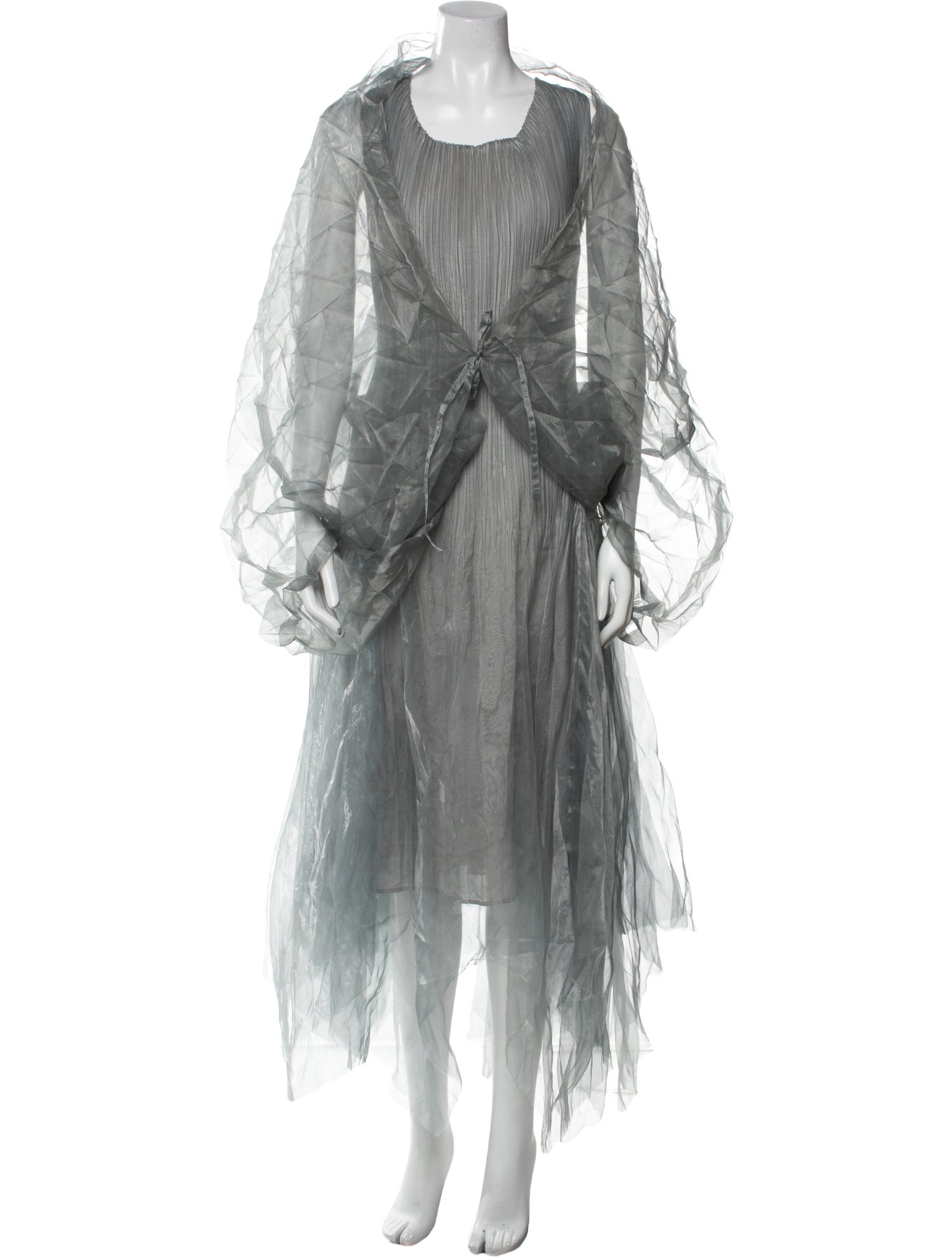 Issey Miyake Fete Vintage Pleated Accents Dress Set