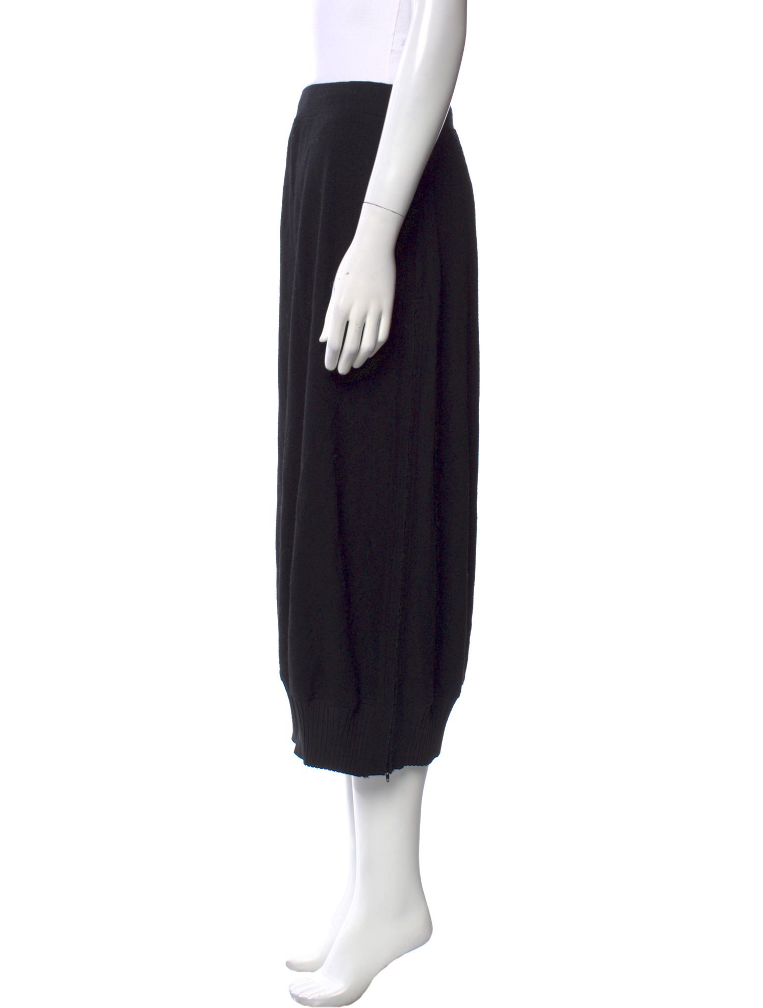 Issey Miyake Fete Wool Midi Length Skirt