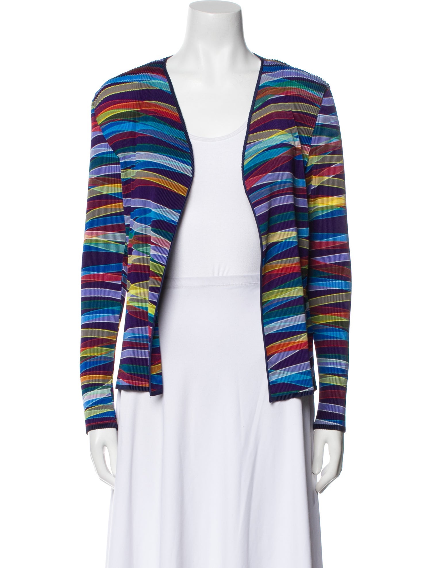 Issey Miyake Fete Striped Evening Jacket