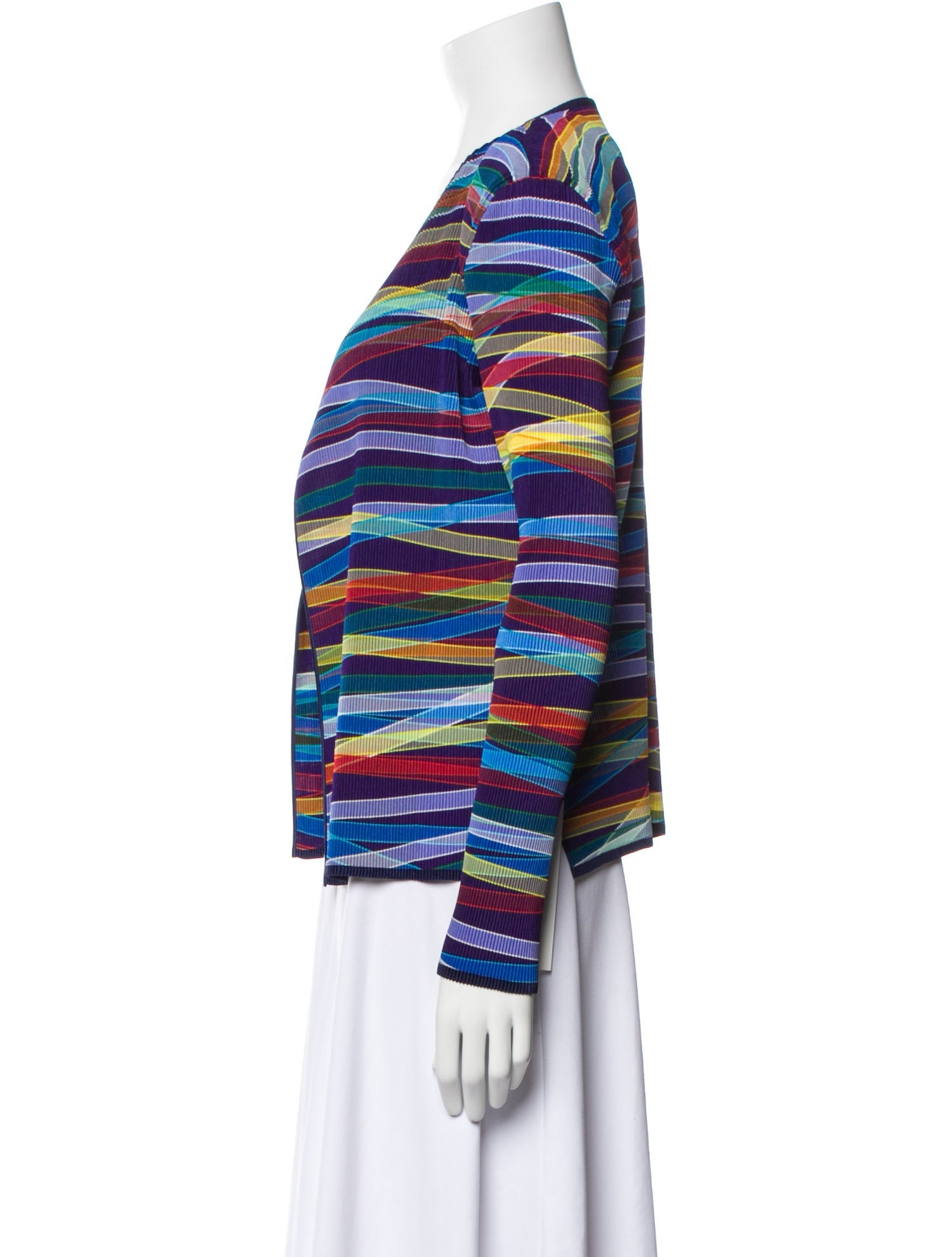 Issey Miyake Fete Striped Evening Jacket