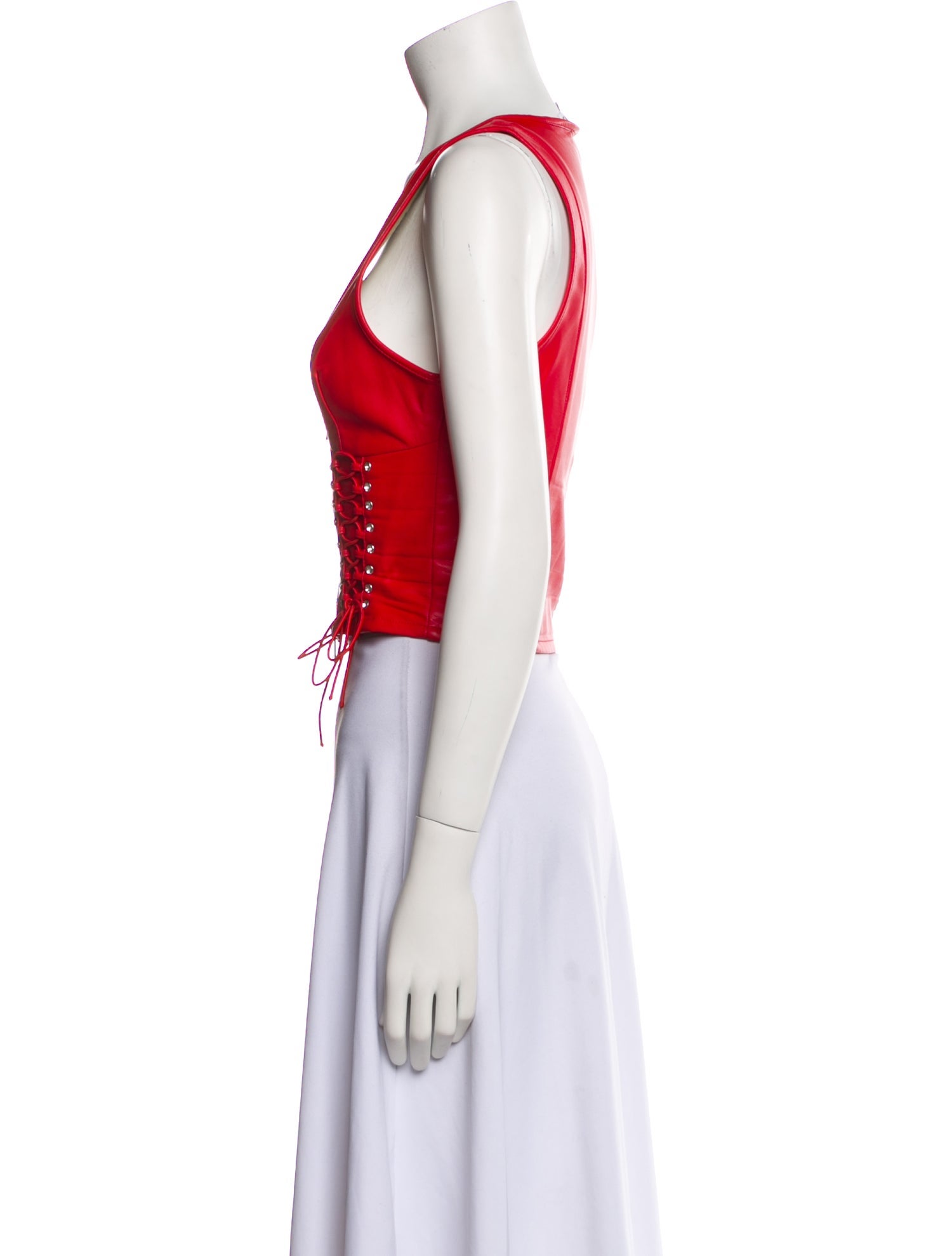 I.AM.GIA Plunge Neckline Sleeveless Crop Top