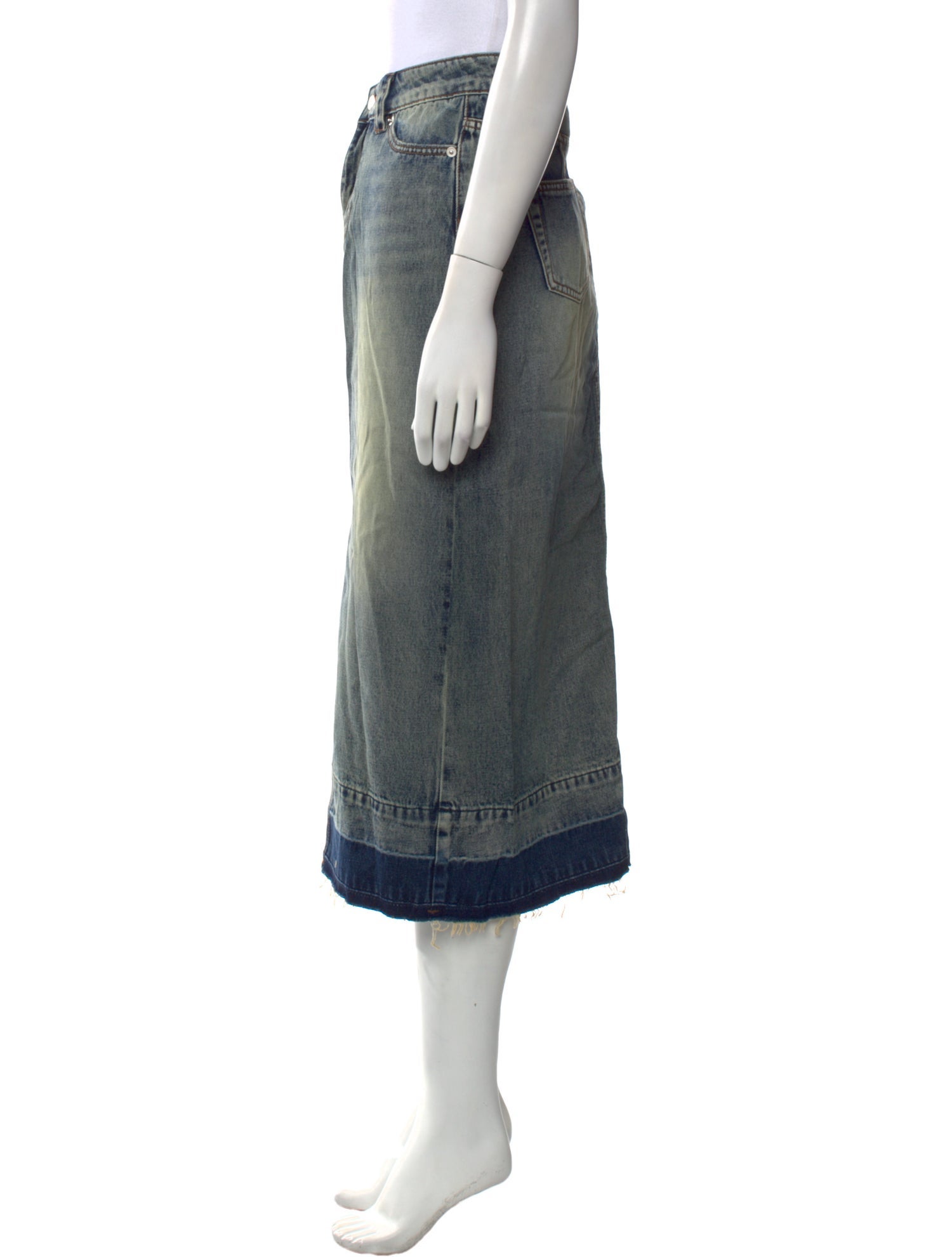 I.AM.GIA Raw-Edge Trim Midi Length Skirt w/ Tags